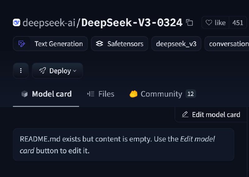 Тихий релиз DeepSeek V3 image preview