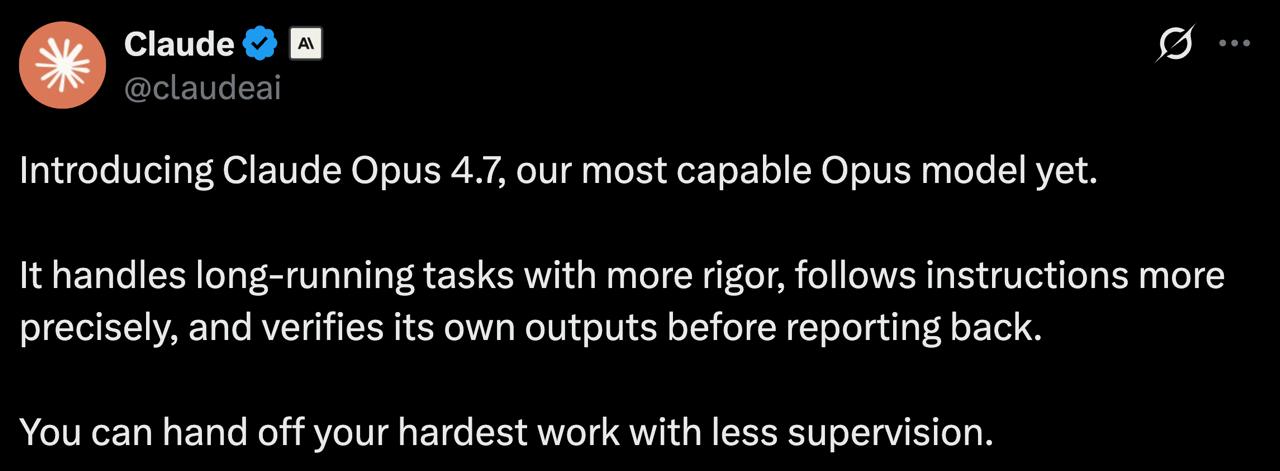 ⚡️ Claude Opus 4.7 image preview